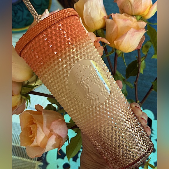 Starbucks Accessories - 🎃NWT Starbucks Fall Halloween 2024 Pumpkin Gradient Ombre Studded Venti Tumbler
